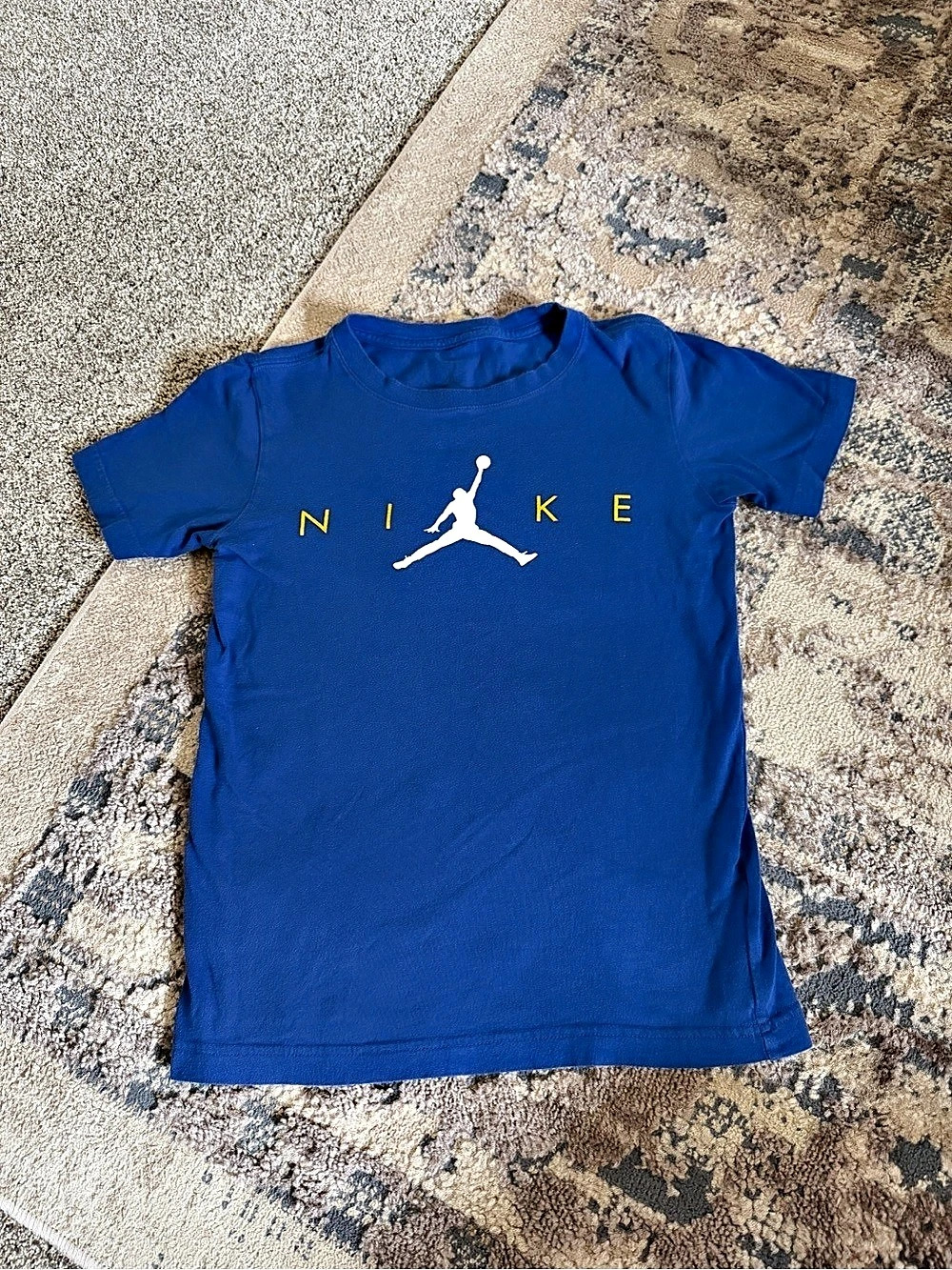 Jordan Kids Blue Short Sleeve T-Shirt vintage YM
